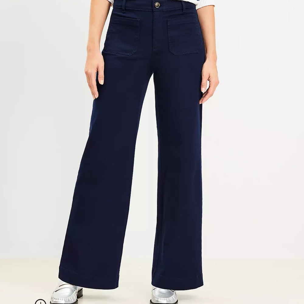 3 pairs of LOFT Wide leg Palmer Pants (lot of 3) in Twill size 14